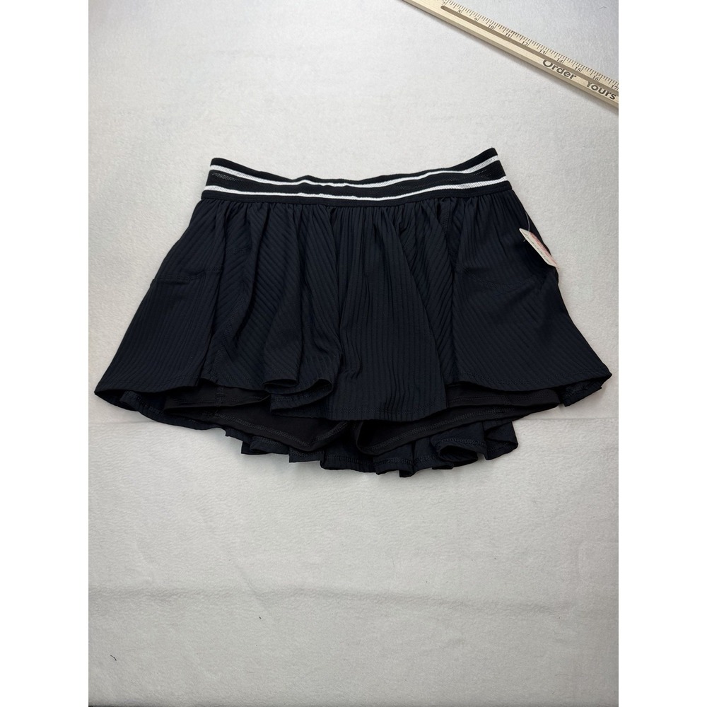 Free People Movement Sultry Skort Black Large NWT Tennis Golf ($78 Retail) - Picture 2 of 10